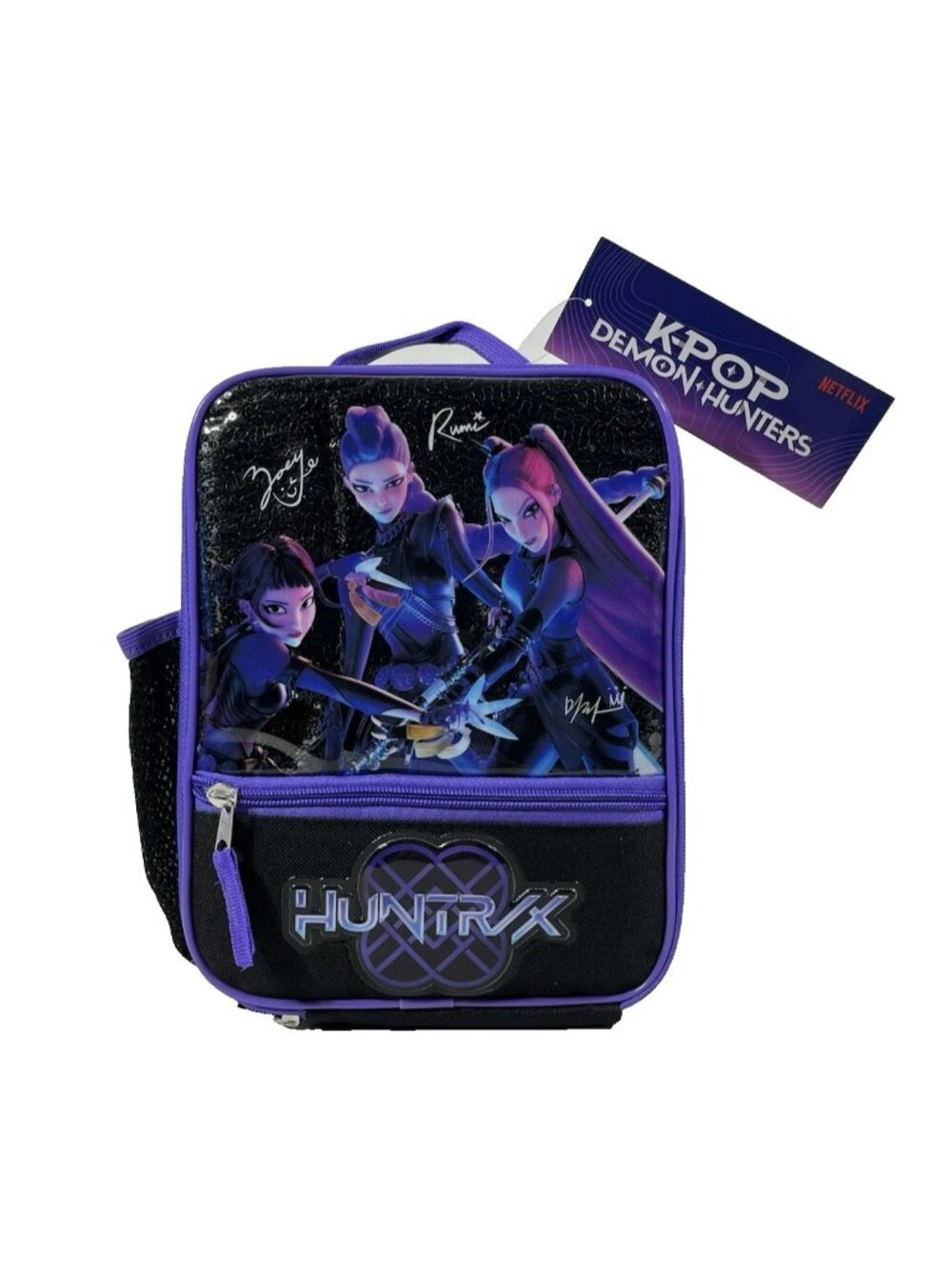 KPop Demon Hunters Huntrix Reusable Insulated Lunch Bag 10"